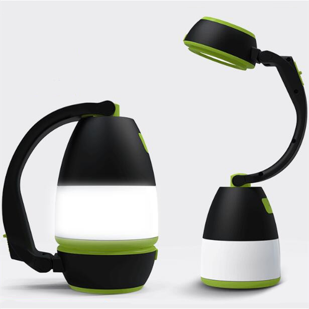 Portable Outdoor or Indoor Multi-function Camping Lantern Plastic Flashlight Desk Light
