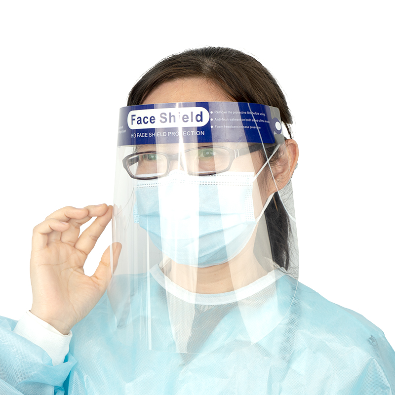 Anti fog Protective Clear Full Face Shield Visor Plastic Transparent Dustproof Safety protection Whole Face shield