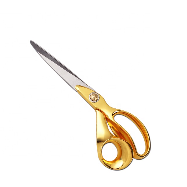 10 inch Golden plated germany stainless steel tailor scissors