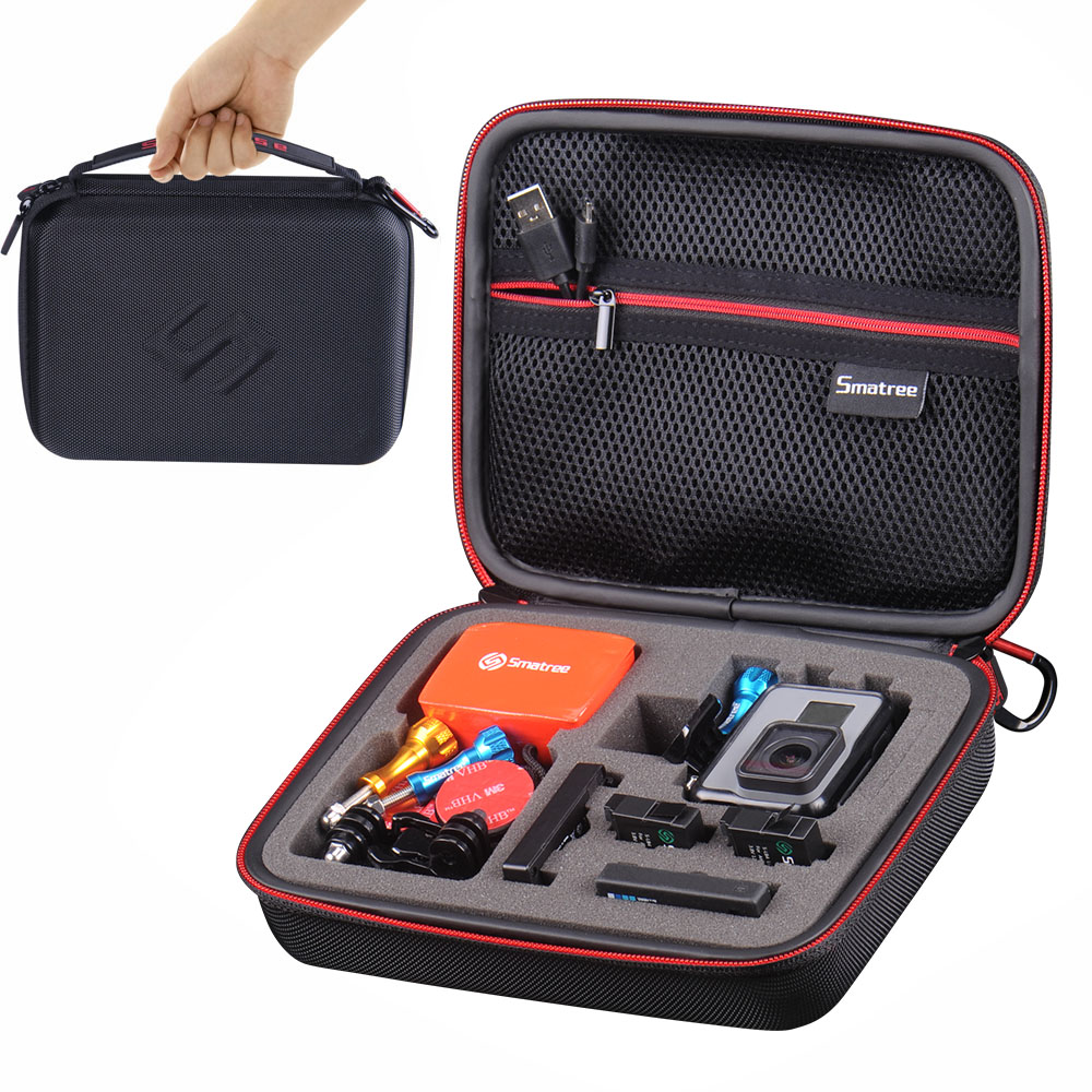 Smatree Storage Bag Carrying Case Waterproof Box Action Camera Accessories For Gopro Hero 4/5/6/7