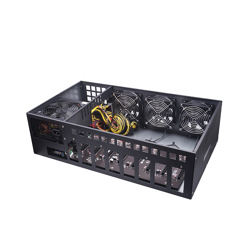 Корпус для компьютера, 8 Gpu Space 65 мм B85 Gpu 2000 Вт Psu 3060 3070 3090 корпус для ПК сервера, корпус для мини-Рига 8 Gpu