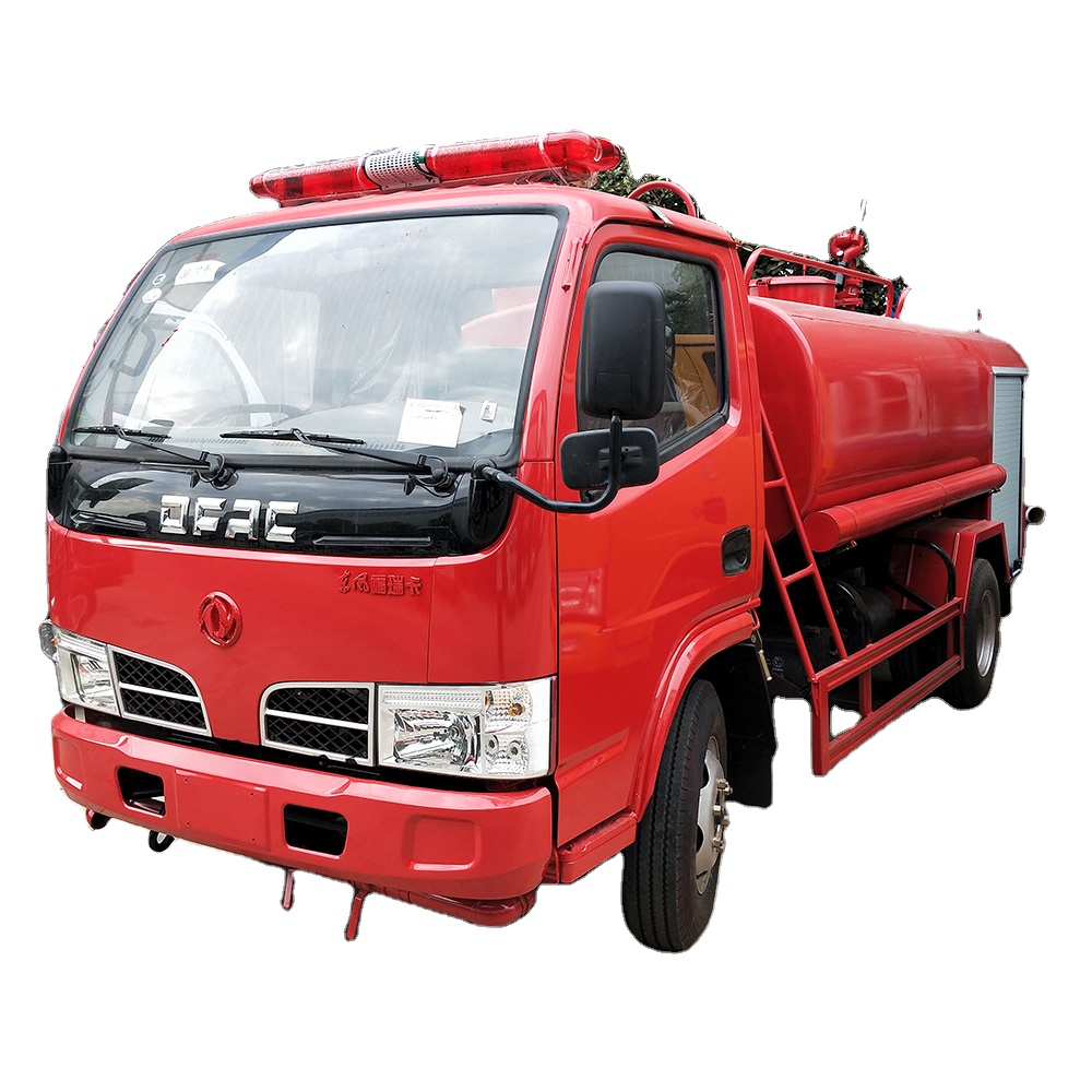 5 ton small fire fighting water tank truck price