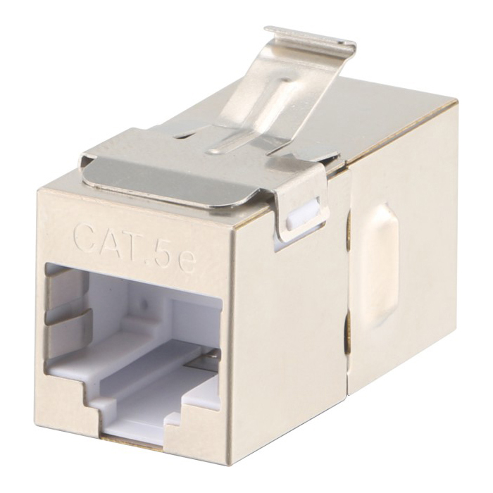 DG-KJ026 Ампер в линию муфта RJ45 8P8C STP 180 градусов Cat.5e/Cat.6 Keystone Jack для сетевого кабеля