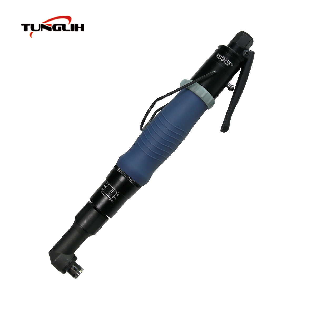 TUNG LIH 90 degree elbow pneumatic constant torque screwdriver button type air driver with high precision and adjustable torque