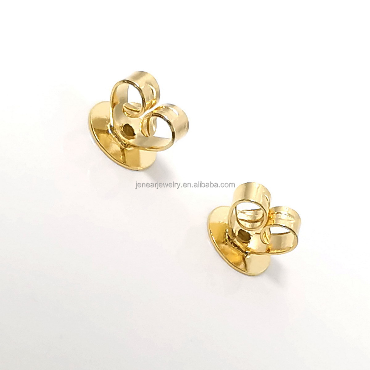 Genuine real 18K earring LOCK real AU750 gold ear studs LOCK finding ear back lock jewelry finding