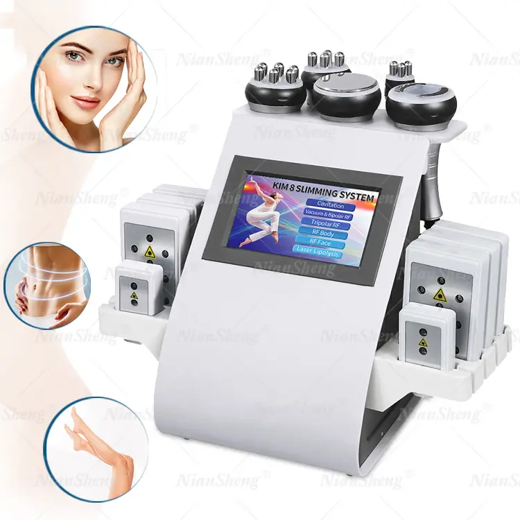 Black Friday Deal Factory Price 6 in 1 High Quality Kim 8 New Ultra Cavitation Rf Vacuum Slimming Machine