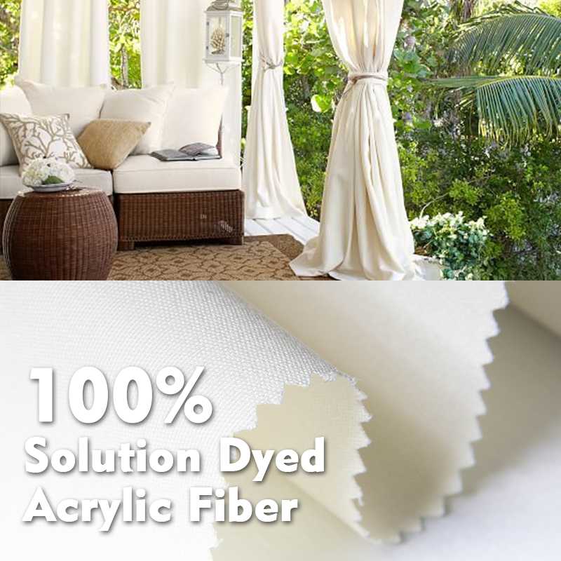 High quality waterproof 100% Solution Dyed Acrylic Fabric Outdoor sunshade awning tent outdoor fabric for Outdoor Furnitures