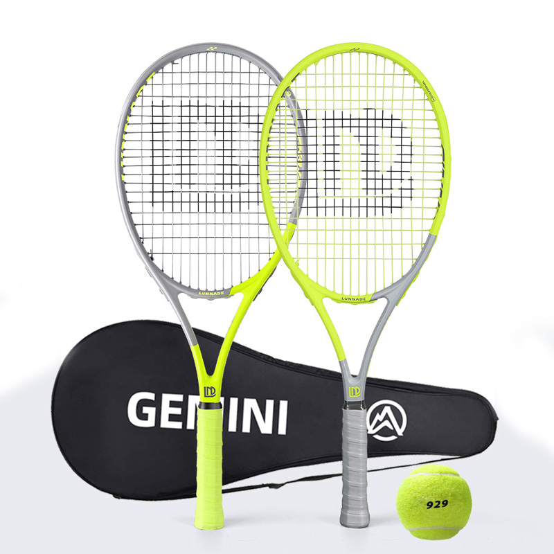 Wholesale Price Profesional Tennis Racket 27 Inch Tennis Racket With Bag Professional Carbon Gemini Tennis Racquet For Couple