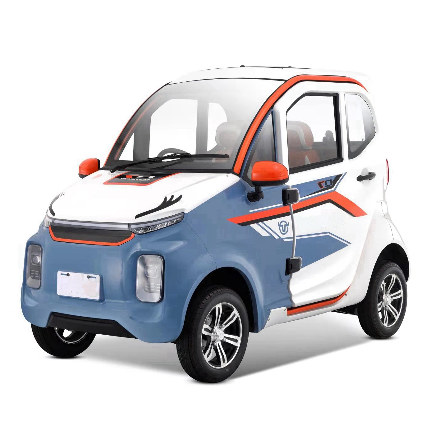 SX-Q7 certificated electric car 4wheels scooter with cabin electric auto rickshaw for EU market
