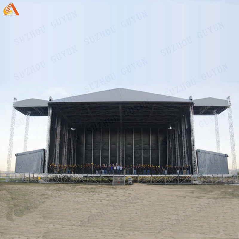 Custom Aluminum Lighting Platform Stage Roof Truss System Outdoor Stage Platform
