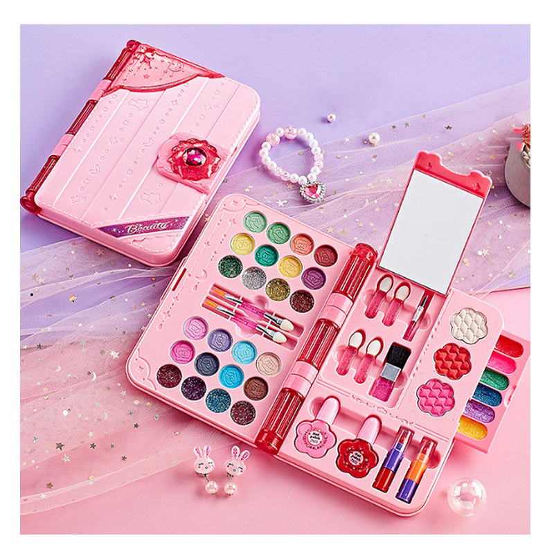 Children Beautiful Princess Girl Dressing Game Make Up Set Cosmetic Kit Makeup toy For Kids Birthday Gift
