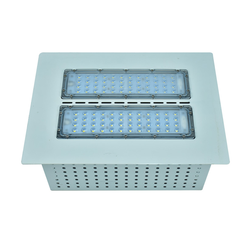 High Quality Outdoor Street Ceiling Lighting Luminaire Gas Station Ip65 200W Led Gas Station Ceiling Light