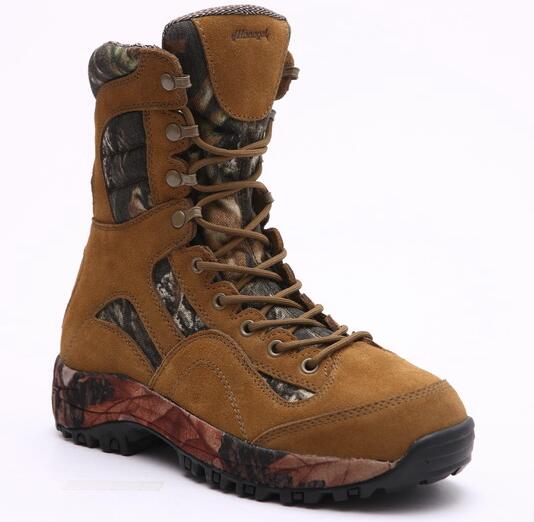 Factory suede leather durable hunting boots for men