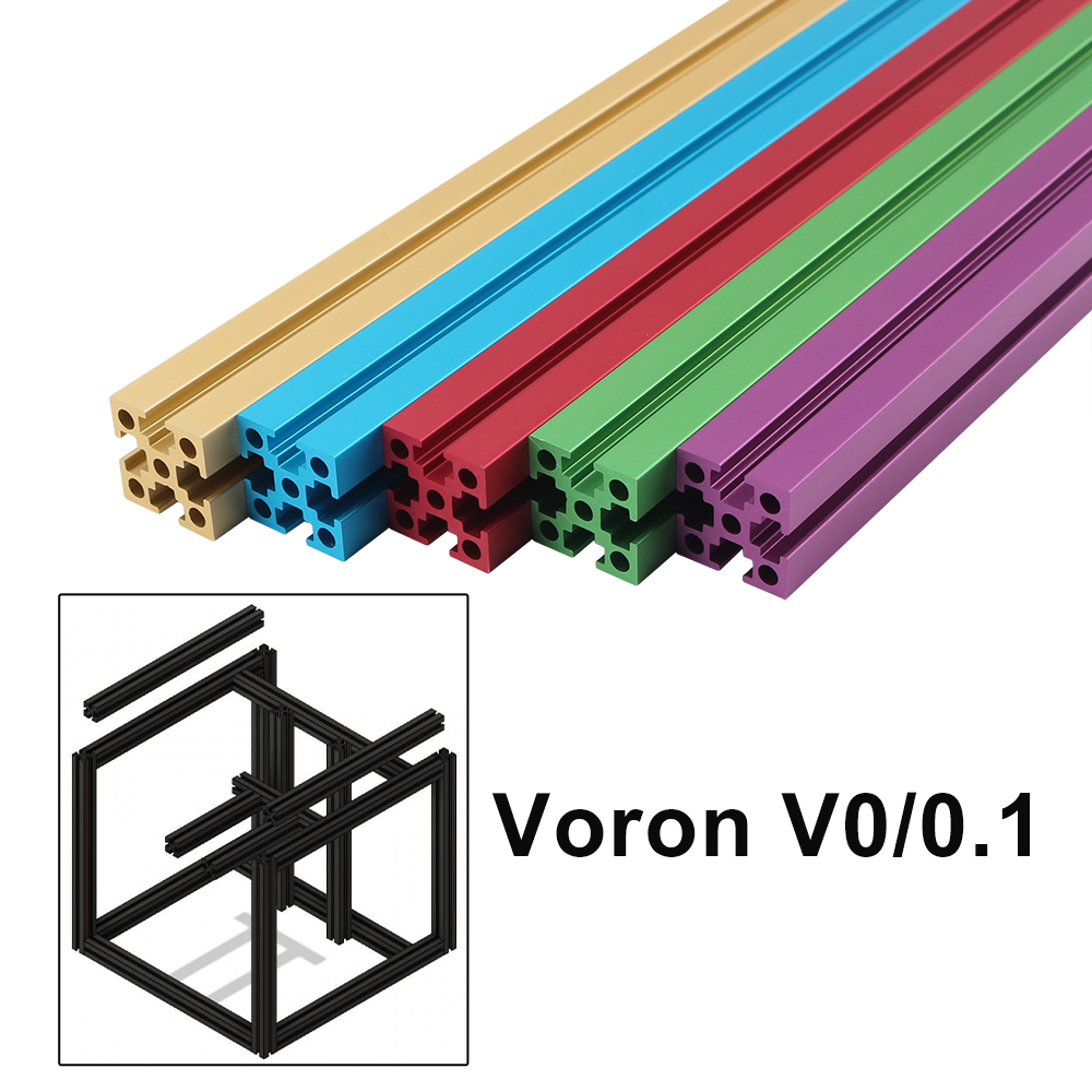 Voron V0 V0.1 3D-принтер 1515 алюминиевый экструзионный профиль рамка Комплект 200 мм/100 мм для 3D-принтера Voron V0