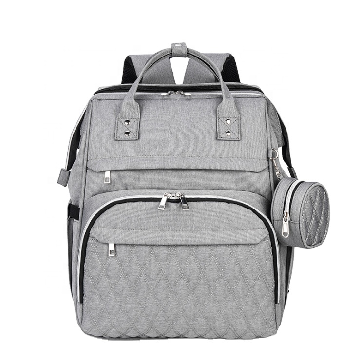 New designer diaper bag bed multifunctional mommy bag waterproof nappy bag with usb charging port