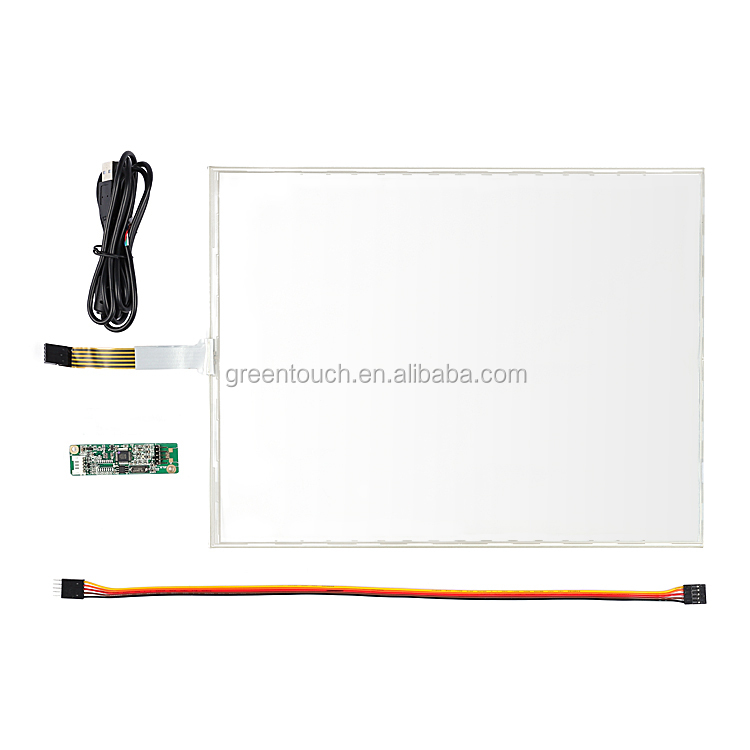 GT-4W-19A-1 19 дюймовый 4-проводной резистивный сенсорный экран панель с usb контроллер