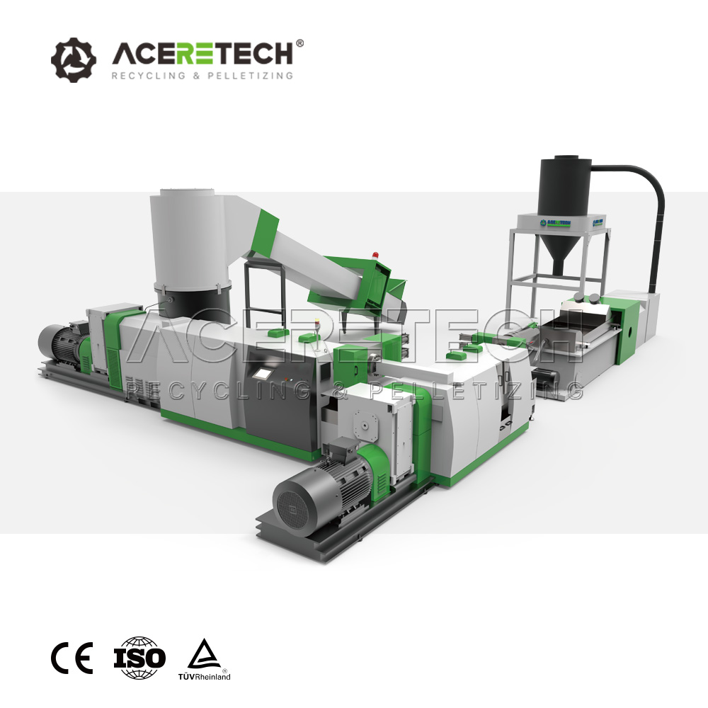 Рециркуляционная машина для ПЭТ PP HDPE LDPE ABS ПВХ PE пленка Jumbo тканые сумки для мусора бутылки хлопья барабаны паллетные трубы