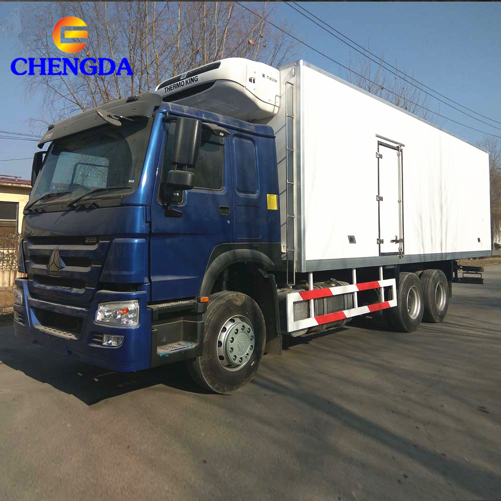 Новый грузовик Sinotruck Howo 6x4, грузовик для пищевых продуктов, холодильные грузовики