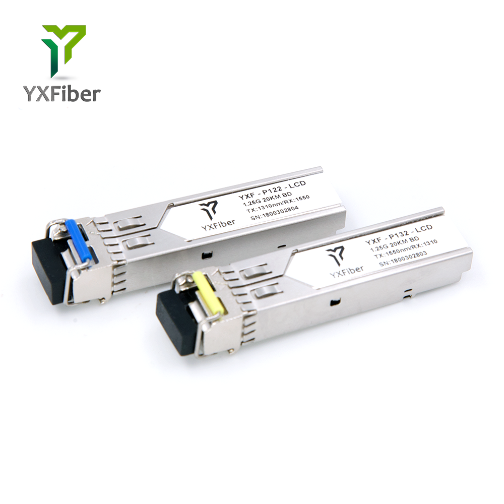 1000 база WDM SFP 1310/1550nm 20 км 1,25 г BIDI SFP DDM 1,25 г SFP LX
