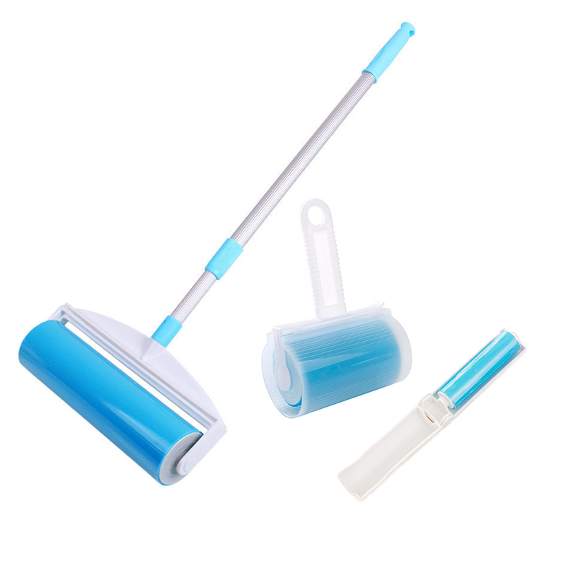 3pcs Sets Washable And Reusable Pet Hair Remover Lint Rollers Scalable And Portable floor clothes Cleaning Adhesive Roller