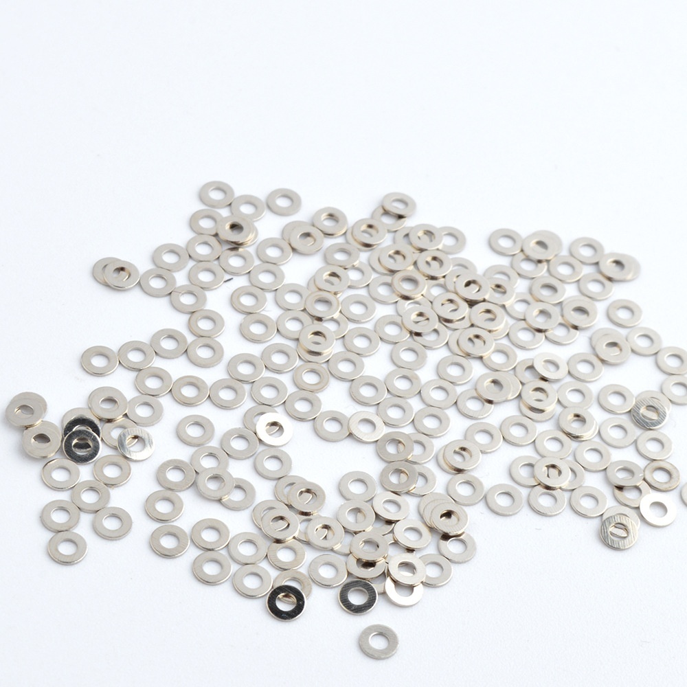 Metal Flat Gasket for Rimless Glasses Frame Accessories with Repair Screw Cap Nut and Pad Nut Eyeglasses Parts