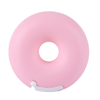 VF-1102 Creative cartoon stationery, portable donut tape holder, invisible tape cutter with small tape inside