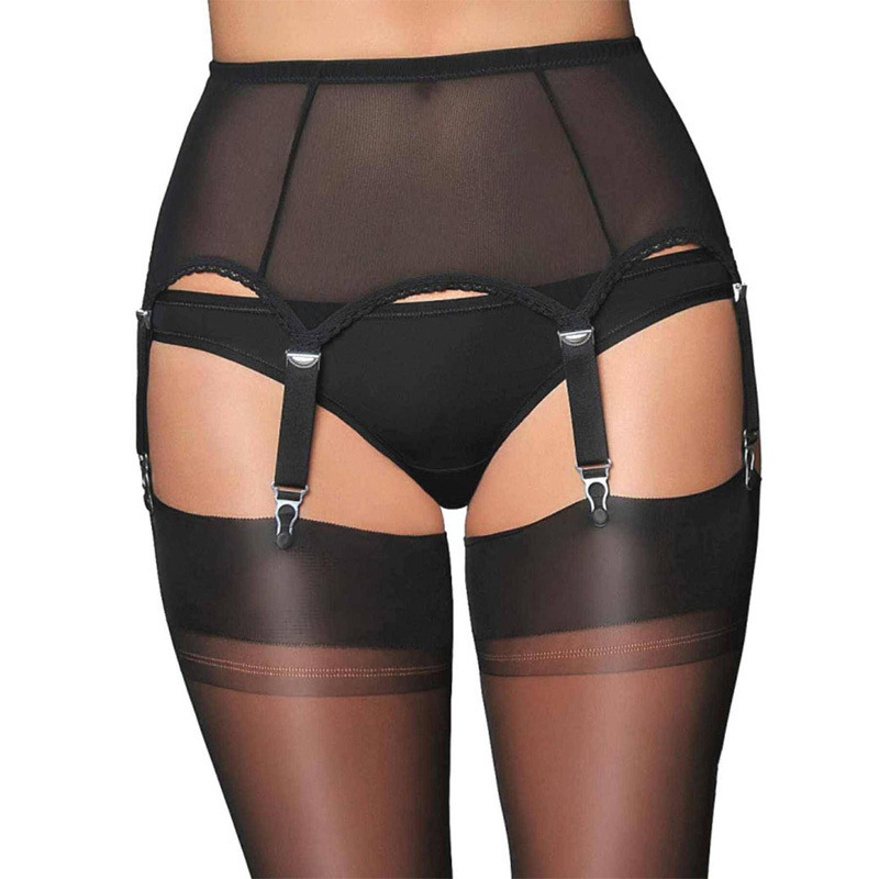 Sexy Underwear Sexy Mesh Adjustable Buckle Anti Slip Garter Video Women Garters Belt Medias Japan Lady Wholesale Large Size 3PCS