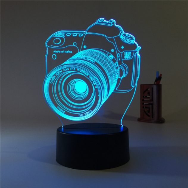 Usb зарядка Rgb Сменные цвета 3D иллюзия Лампа 3D декор свет