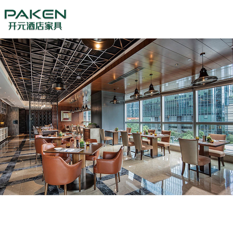Foshan Hotel Restaurant Furniture Manufacturer Modern Dining Tables Chairs Set Modern Cafe Furniture