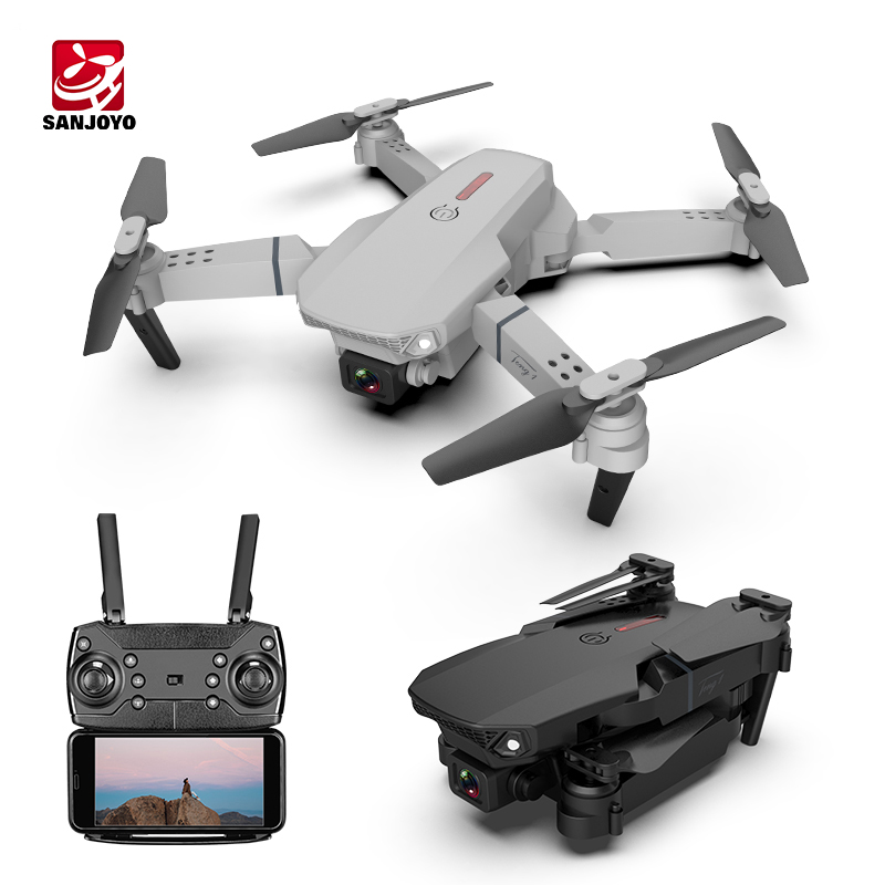 WiFi FPV Дрон с двойной 4K HD камерой и широкоугольным видео дроном Mini E88