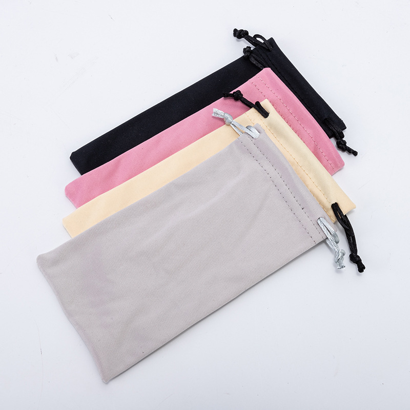 Promotional Custom Silk Screen Printed Microfiber Glasses Cleaning Cloth Pouch,Super Soft Cleaning Pouch Bag Case de Oculos