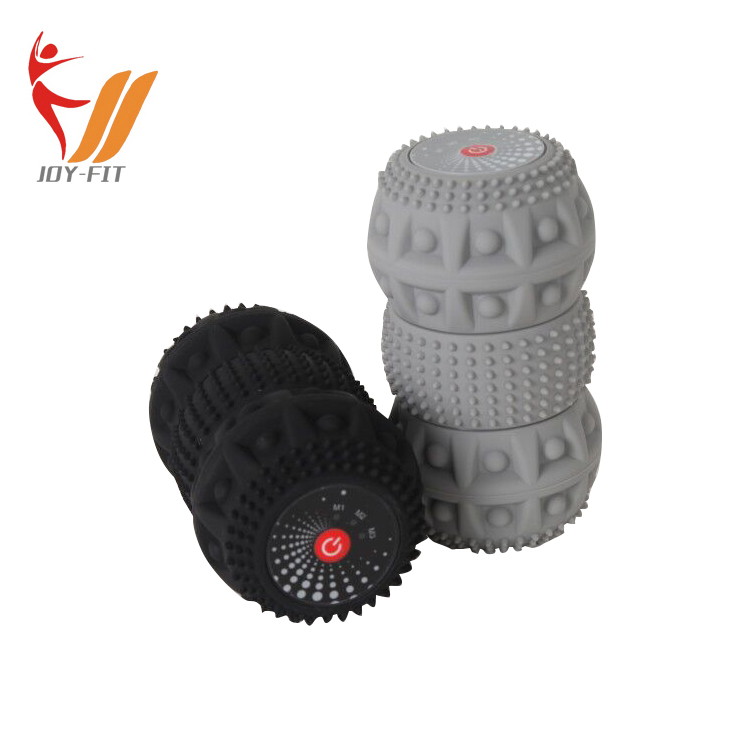 2021 New Arrival Large Spiky Electrics Gym Recovery Yoga Peanut Vibration Massage Ball for Stress Relieve