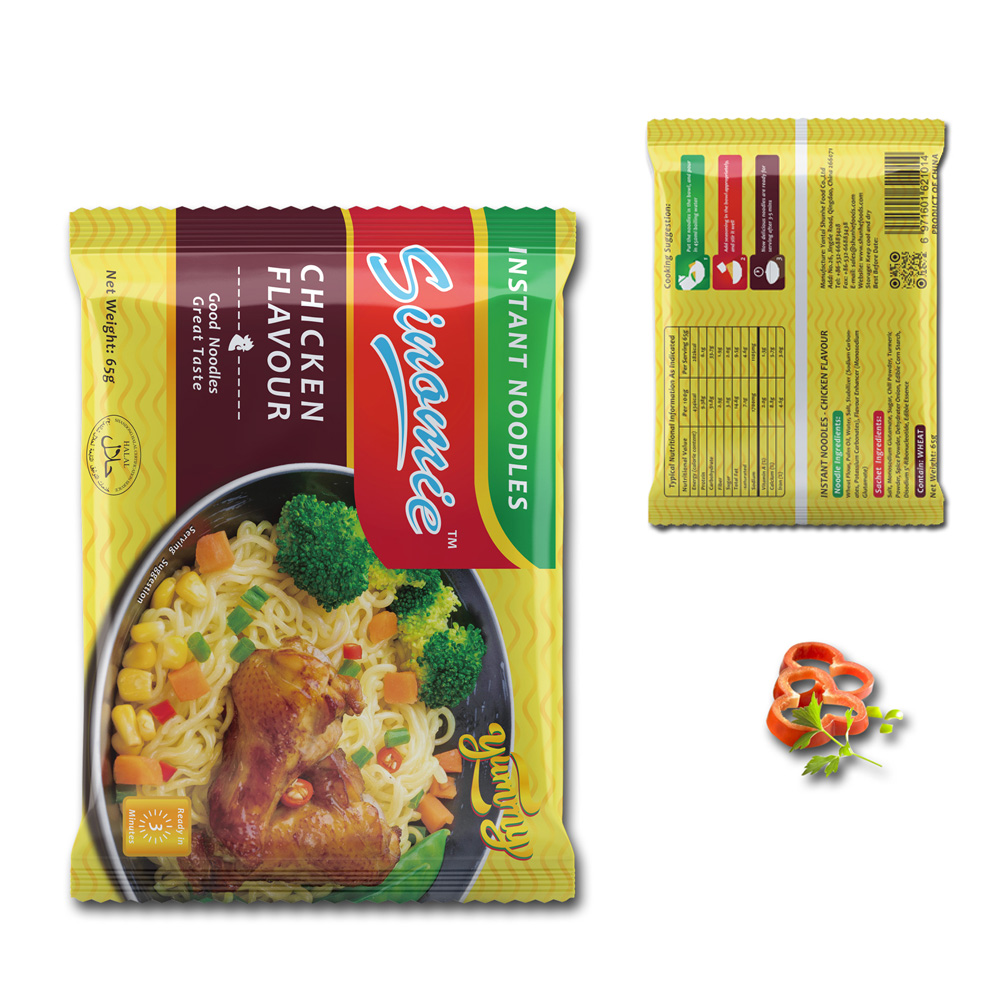 SINOMIE бренд Халяль китайский производитель куриный вкус оптом Ramen лапша быстрого приготовления