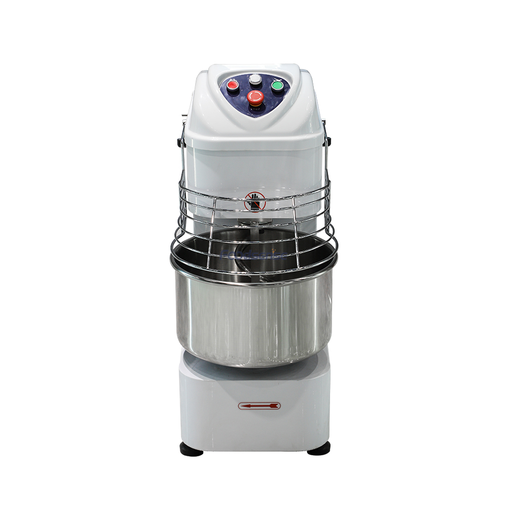 80L/25Kg Industrial Bread Dough Mixer With Stainless Steel Bowl, Dough Hooks, Whisk, Beater, Safety Guard Dough Mixer