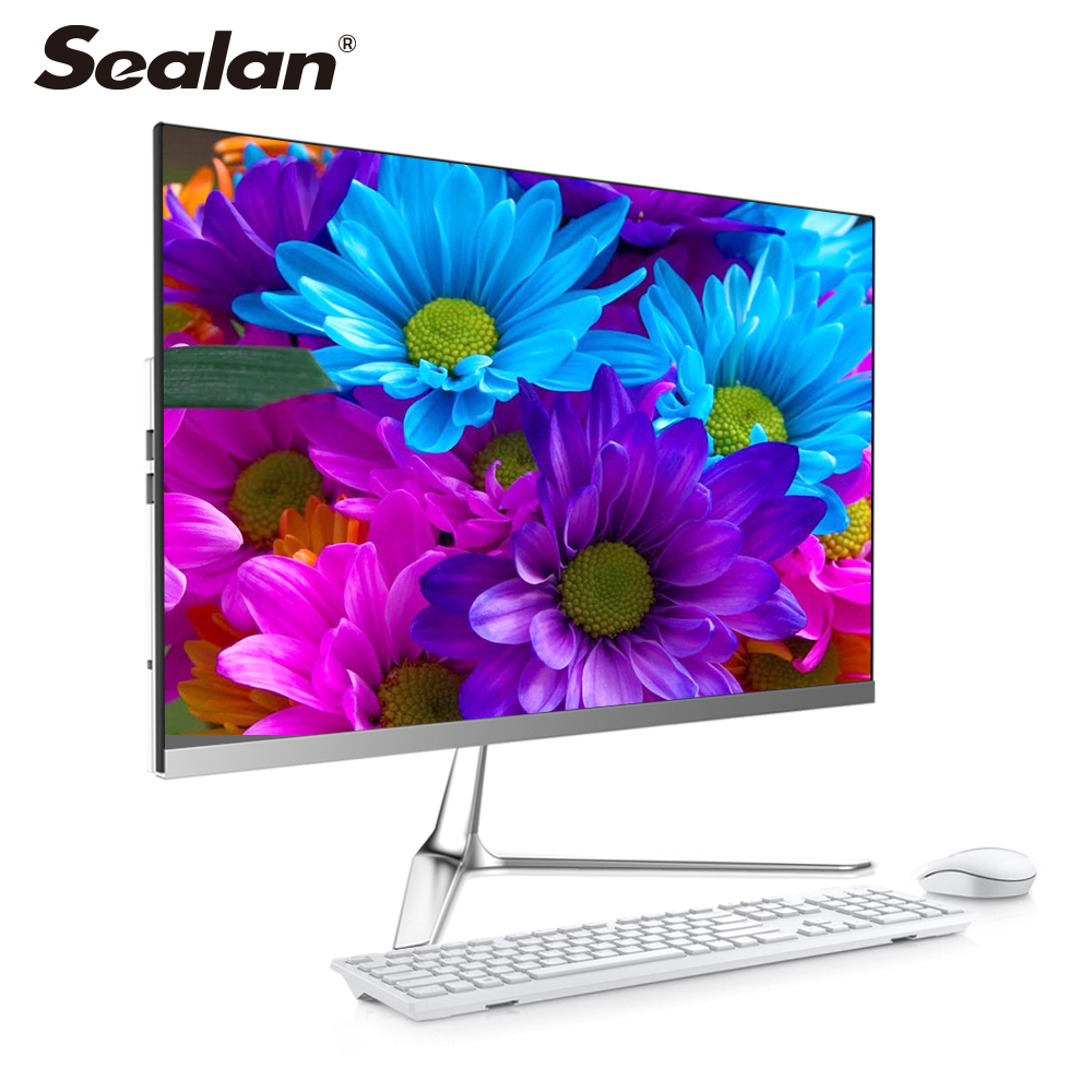 SEALAN 23 дюймовый все в одном касании i3 i5 i7 двухъядерный ddr4 ЖК-экран 240 ГБ компьютер все в одном ПК моноблок ПК
