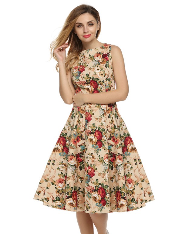 S - 4XL женское вечернее платье леди платья Элегантная туника Vestidos платье для выпускного вечера Ретро Винтаж 1950s 60 коктейльное дышащий без рукавов