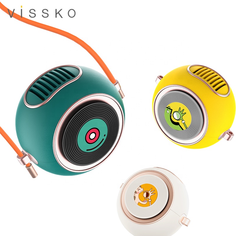 Vissko, новый продукт, волшебный подвесной вентилятор на шею, usb, портативный, студенческий, милый, безмолвный, большой ветер, ленивый, подвесной вентилятор на шею