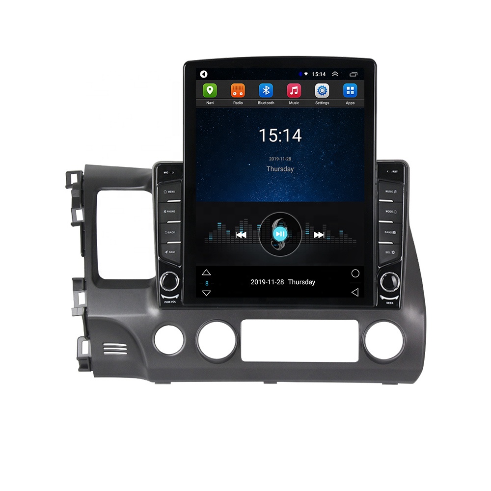 Tesla вертикальный Android IPS + DSP 4G LTE автомобильный радиоприемник видеоплеер для Honda Civic 2006-2011 Автомобильная стерео аудио мультимедийная система без dvd