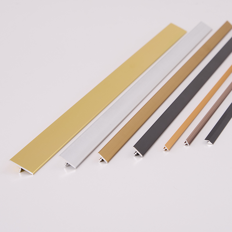 Hot Sale Flooring accessories Customized Color Size Aluminum Alloy Accessories T Shape Metal Tile Corner Profile