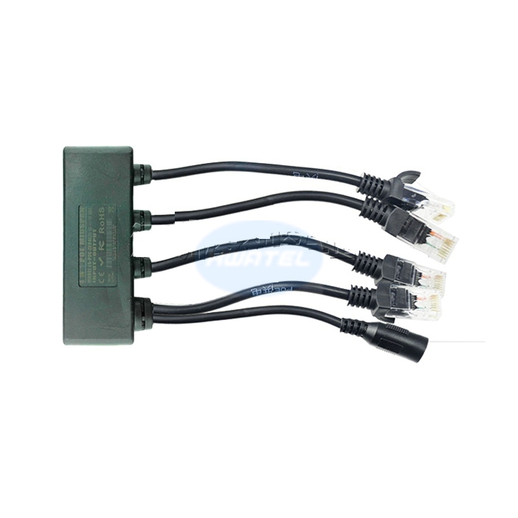 Hwatel оригинальный мобильный телефон 4 порта Power Over Ethernet POE инжектор POE или не POE IP камера, Wi-Fi точка доступа