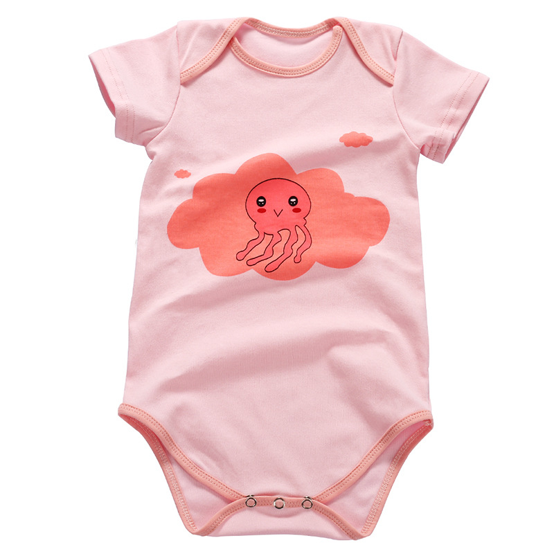 Amazon hot Summer Baby Clothes Set Short Sleeve Cotton Neutral Clothing Inventory