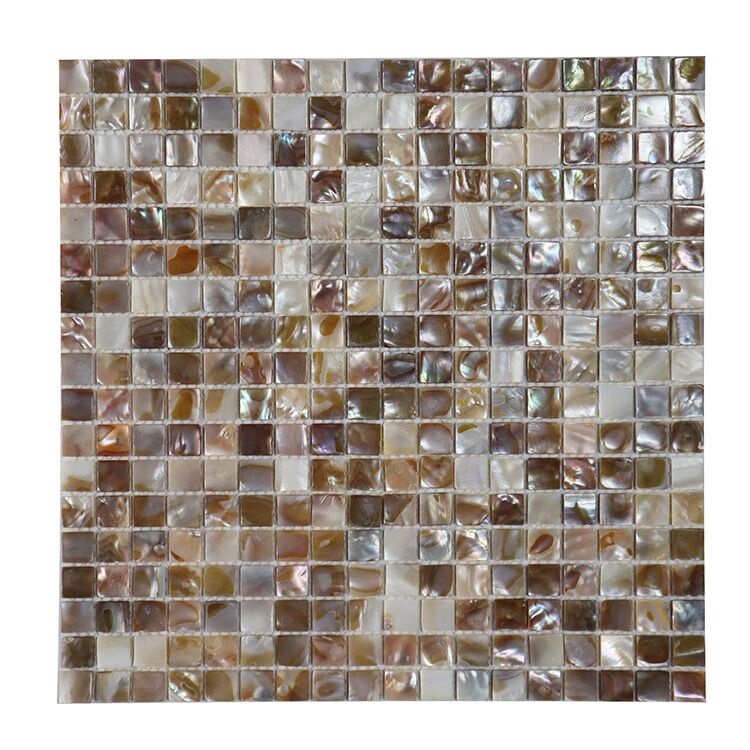 Custom pattern natural mother of pearl shell tile backsplash mosaic tile for bathroom