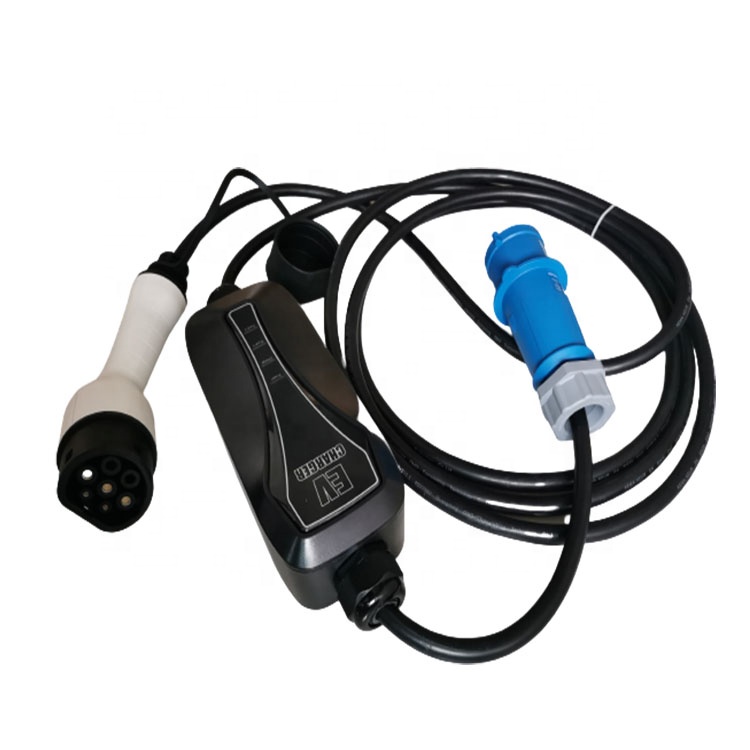 Тип 2 IEC 62196 32A портативные зарядные устройства Ev