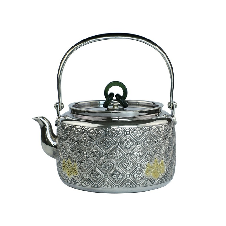 Good-selling hairpin gilt and silver kettle with free rubbing silver bars