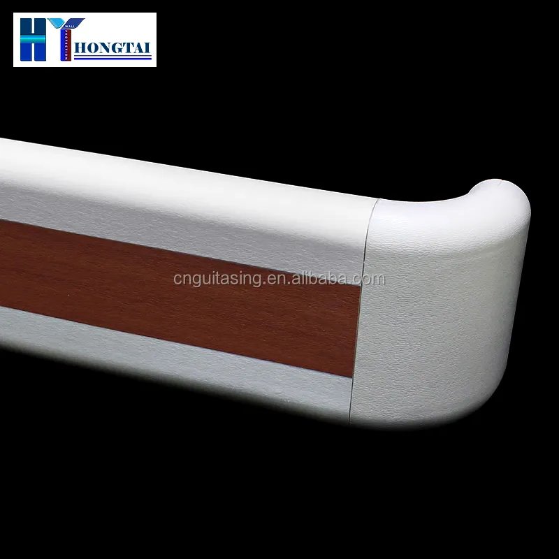Disable Staircase Grab Bar Wall Mounted Hospital Corridor Handrail in Wooden Color School Safe guard