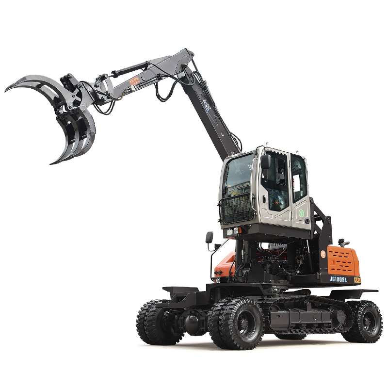 Customized 9 Ton Rubber Tire Excavator