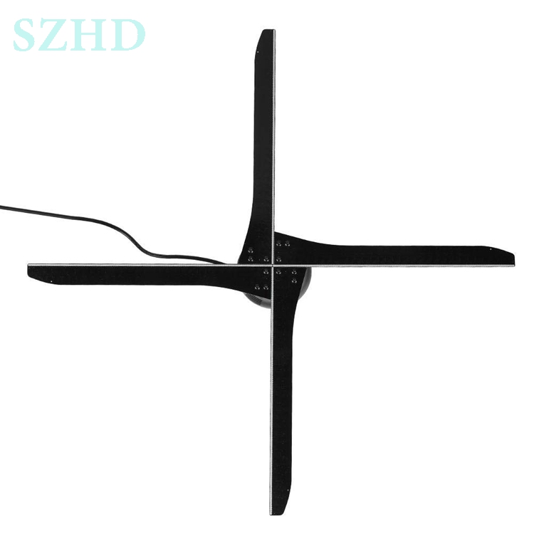 Factory directly supply four blades 60cm holographic led advertising led fan 3d hologram display with WIFI APP