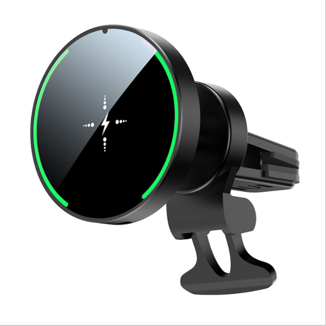 15W Car Mount Magnetic Wireless Charger Mobile Phone Holder 360 Rotation Magnetic Car Charger For iphone 12/12 pro/12 pro max