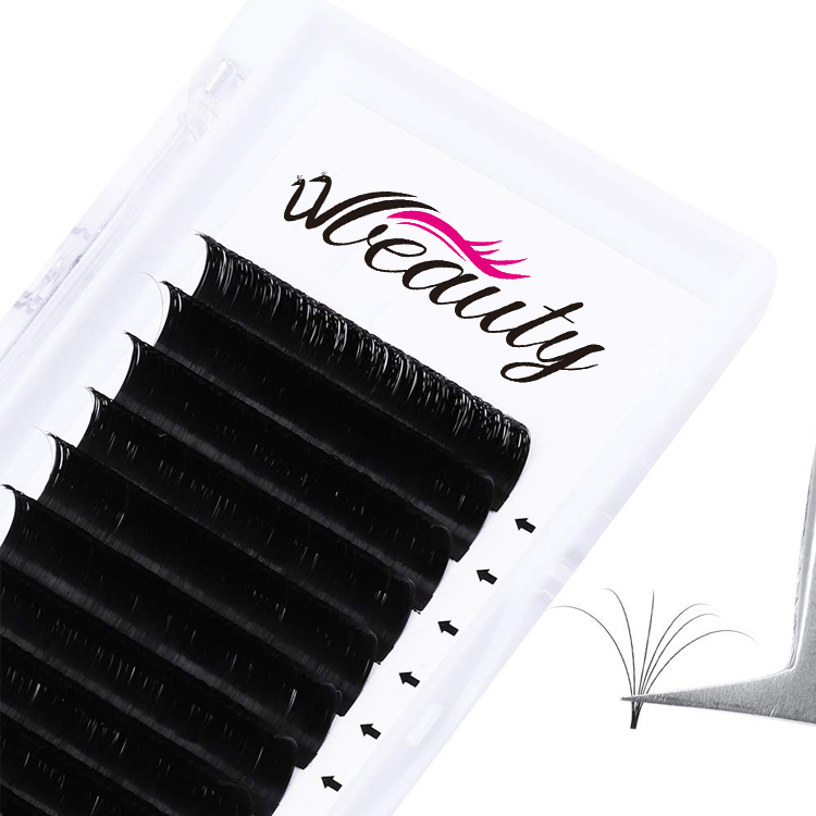 Ресницы для наращивания ZZ Beauty, черные, 8-15 мм