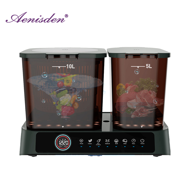 Durable high standard powerful clear display Fruit And Vegetable washing machine